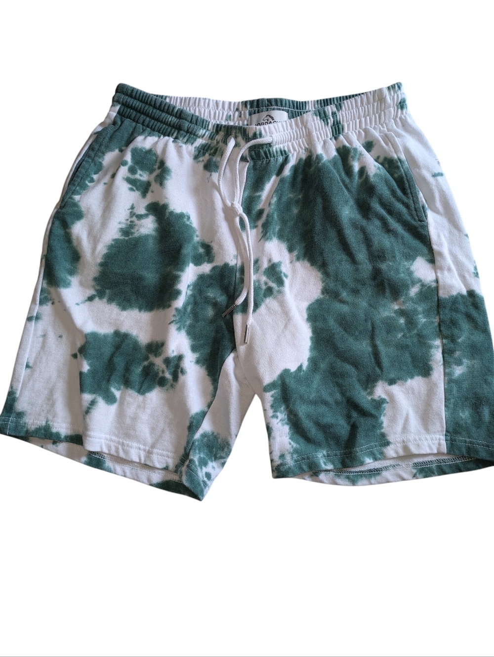 🌞4/20$ Jordache Green and White Tie-Dye Men's Shorts Or 18Y